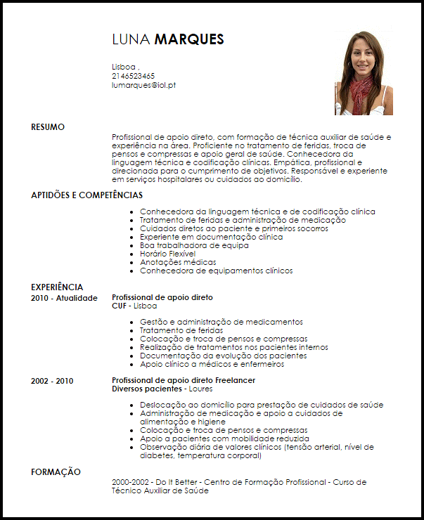 Exemplo de resumo profissional para curriculo novo exemplo